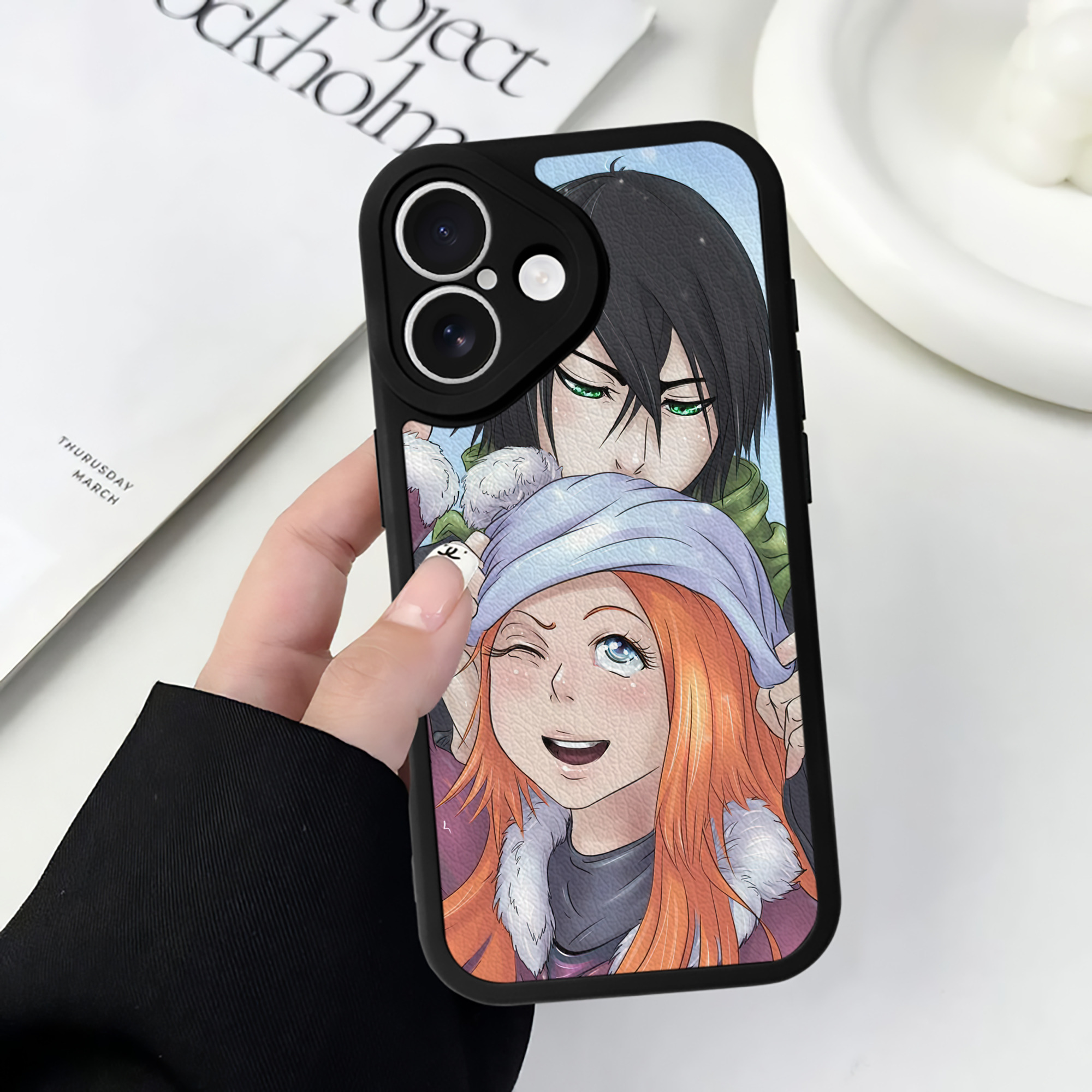 （画像用） ブリーチ BLEACH 【iPhone 16シリーズ対応】シリコンスマホケース（レザー調） 材質：シリコン